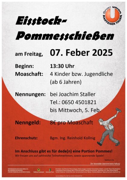 Eiststock Pommesschiessen